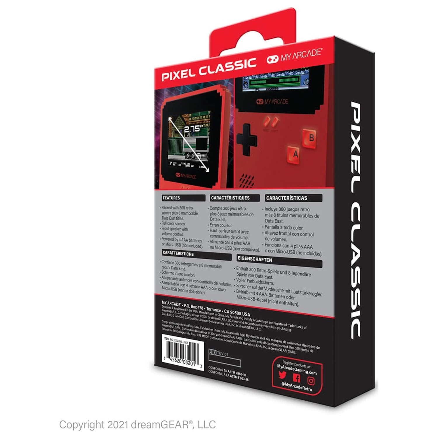 My Arcade Tragbares Spielsystem Pixel Classic Produktfoto