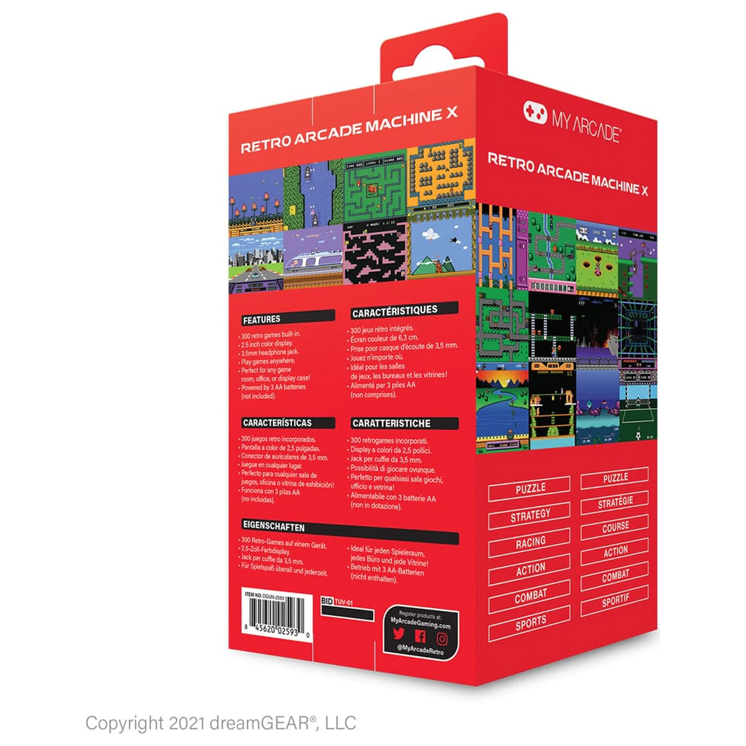 My Arcade Tragbares Spielsystem Retro Arcade-Maschine X Produktfoto