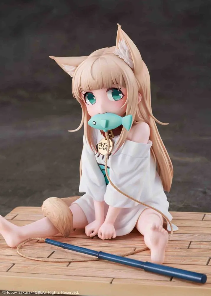 My Cat Is a Kawaii Girl PVC Statue 1/6 Kinako Sitting Fish Ver. Deluxe Version 14 cm Produktfoto