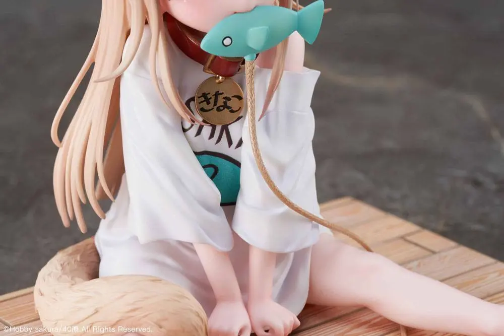 My Cat Is a Kawaii Girl PVC Statue 1/6 Kinako Sitting Fish Ver. Deluxe Version 14 cm Produktfoto