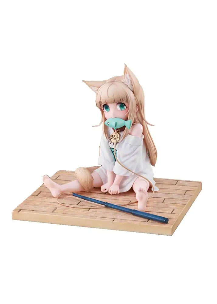 My Cat Is a Kawaii Girl PVC Statue 1/6 Kinako Sitting Fish Ver. Deluxe Version 14 cm Produktfoto