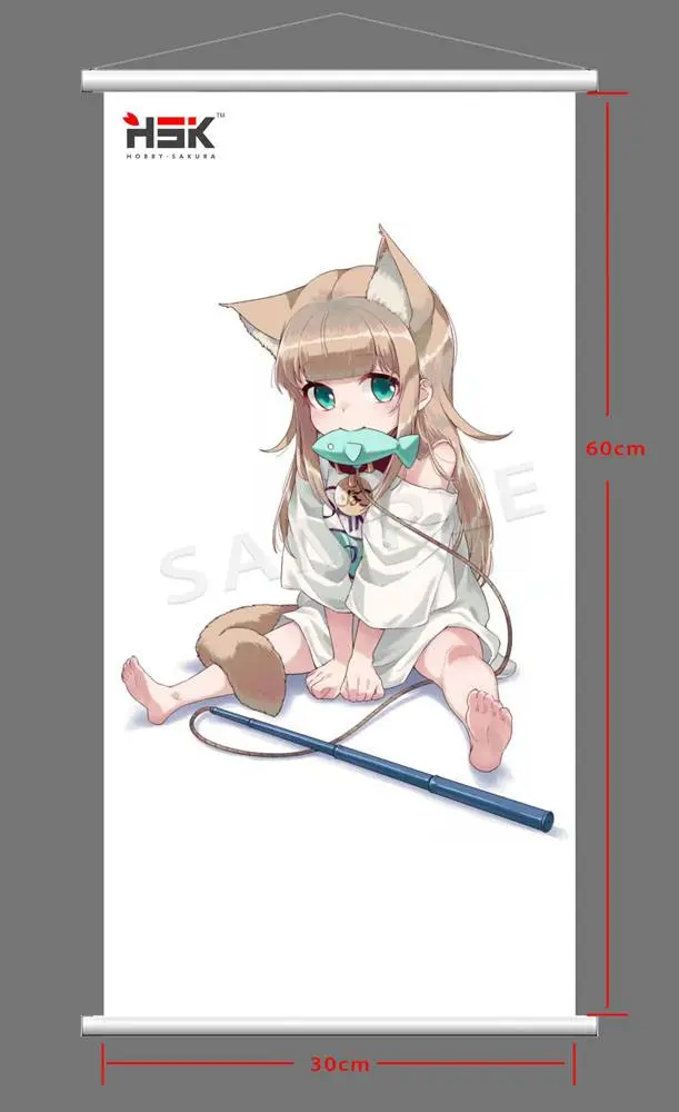 My Cat Is a Kawaii Girl PVC Statue 1/6 Kinako Sitting Fish Ver. Deluxe Version 14 cm Produktfoto