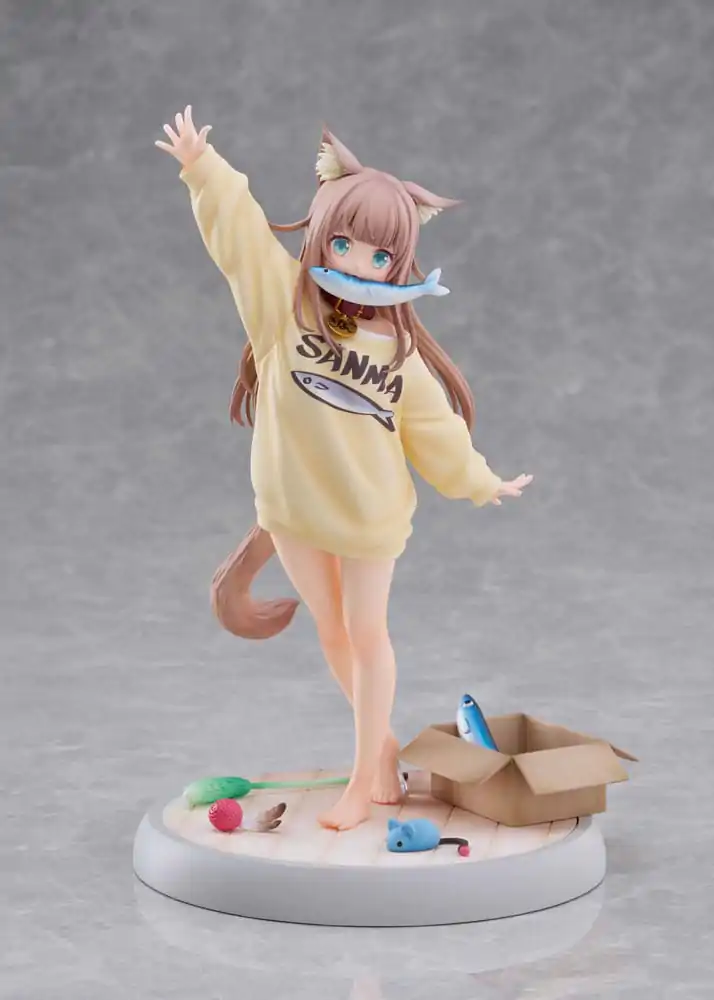 My Cat Is a Kawaii Girl Statue 1/6 Kinako Play With Ver. AmiAmi Limited Edition 21 cm Statue Produktfoto