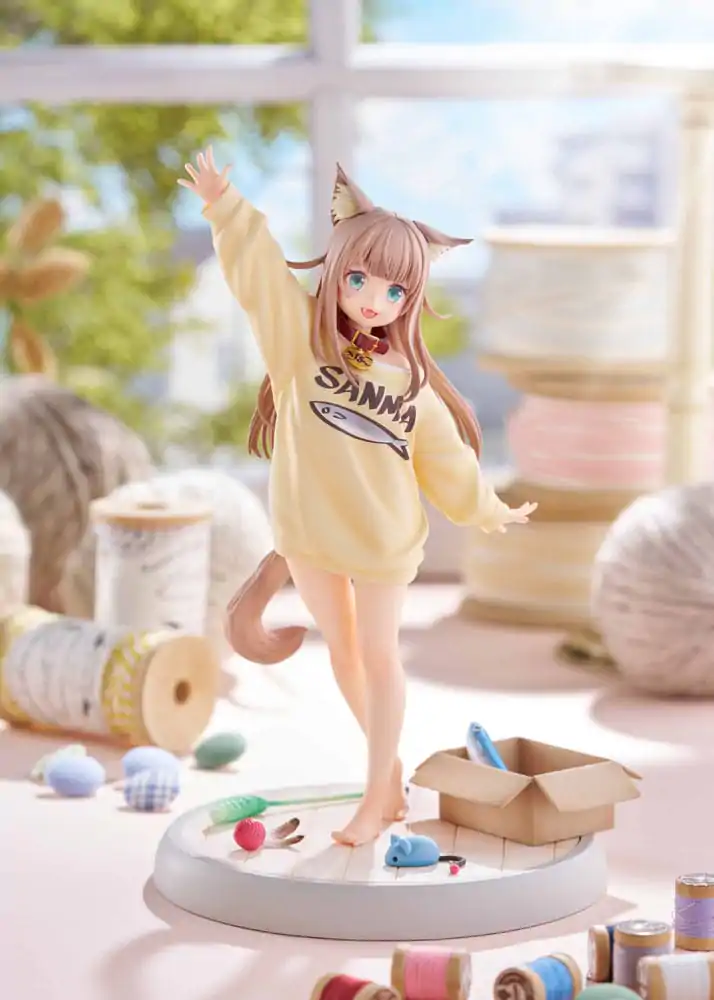 My Cat Is a Kawaii Girl Statue 1/6 Kinako Play With Ver. AmiAmi Limited Edition 21 cm Statue Produktfoto