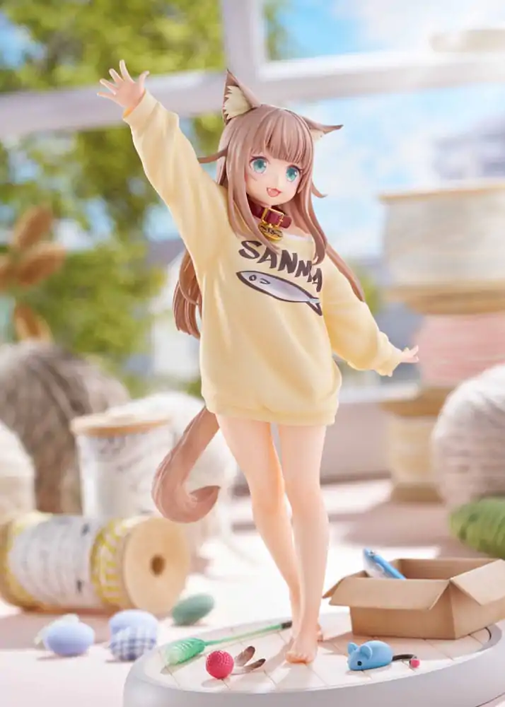 My Cat Is a Kawaii Girl Statue 1/6 Kinako Play With Ver. AmiAmi Limited Edition 21 cm Statue Produktfoto