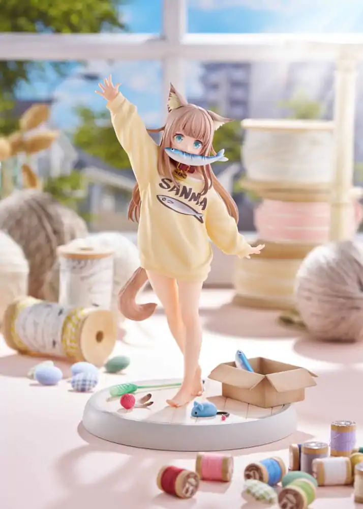 My Cat Is a Kawaii Girl Statue 1/6 Kinako Play With Ver. AmiAmi Limited Edition 21 cm Statue Produktfoto