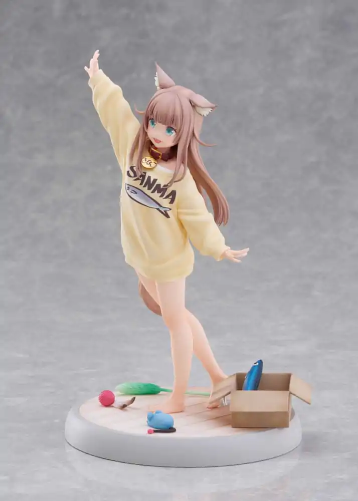 My Cat Is a Kawaii Girl Statue 1/6 Kinako Play With Ver. AmiAmi Limited Edition 21 cm Statue Produktfoto