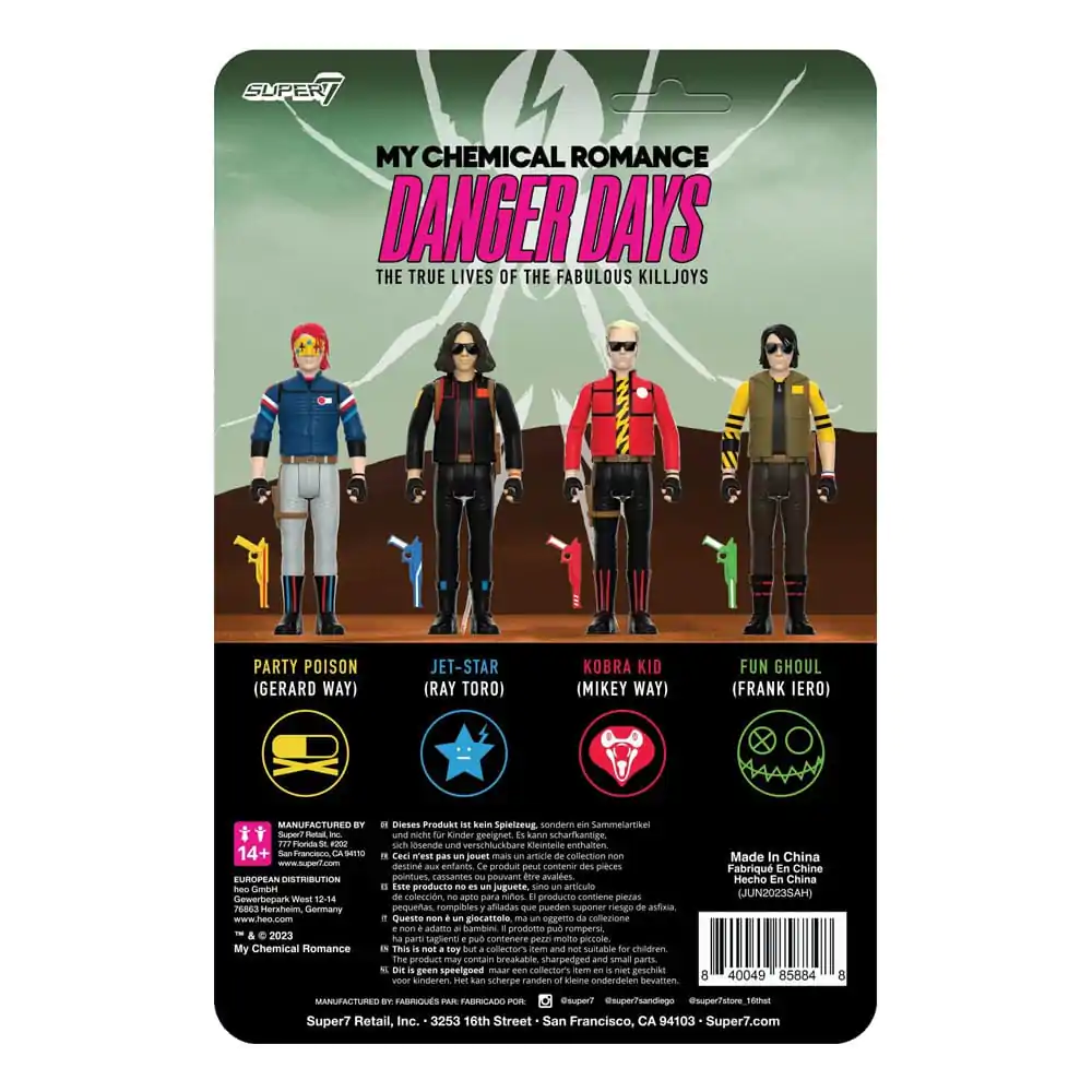 My Chemical Romance ReAction Actionfigur Wave 01 (Danger Days) Fun Ghoul (Unmasked) 10 cm Produktfoto