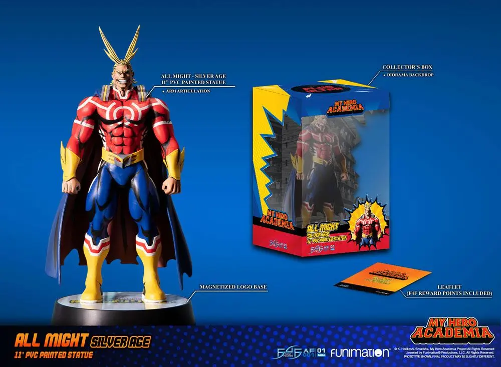 My Hero Academia Actionfigur All Might Silver Age (Standard Edition) 28 cm Produktfoto