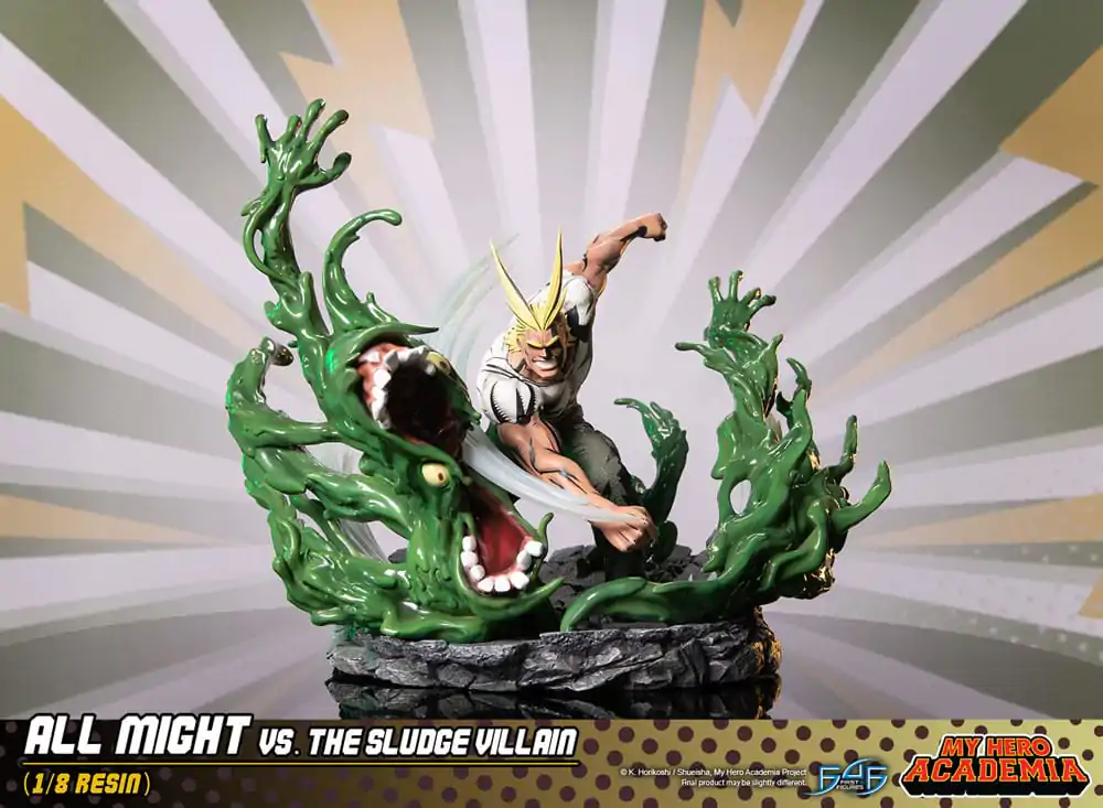 My Hero Academia Diorama All Might Vs. the Sludge Villain 30 cm Produktfoto