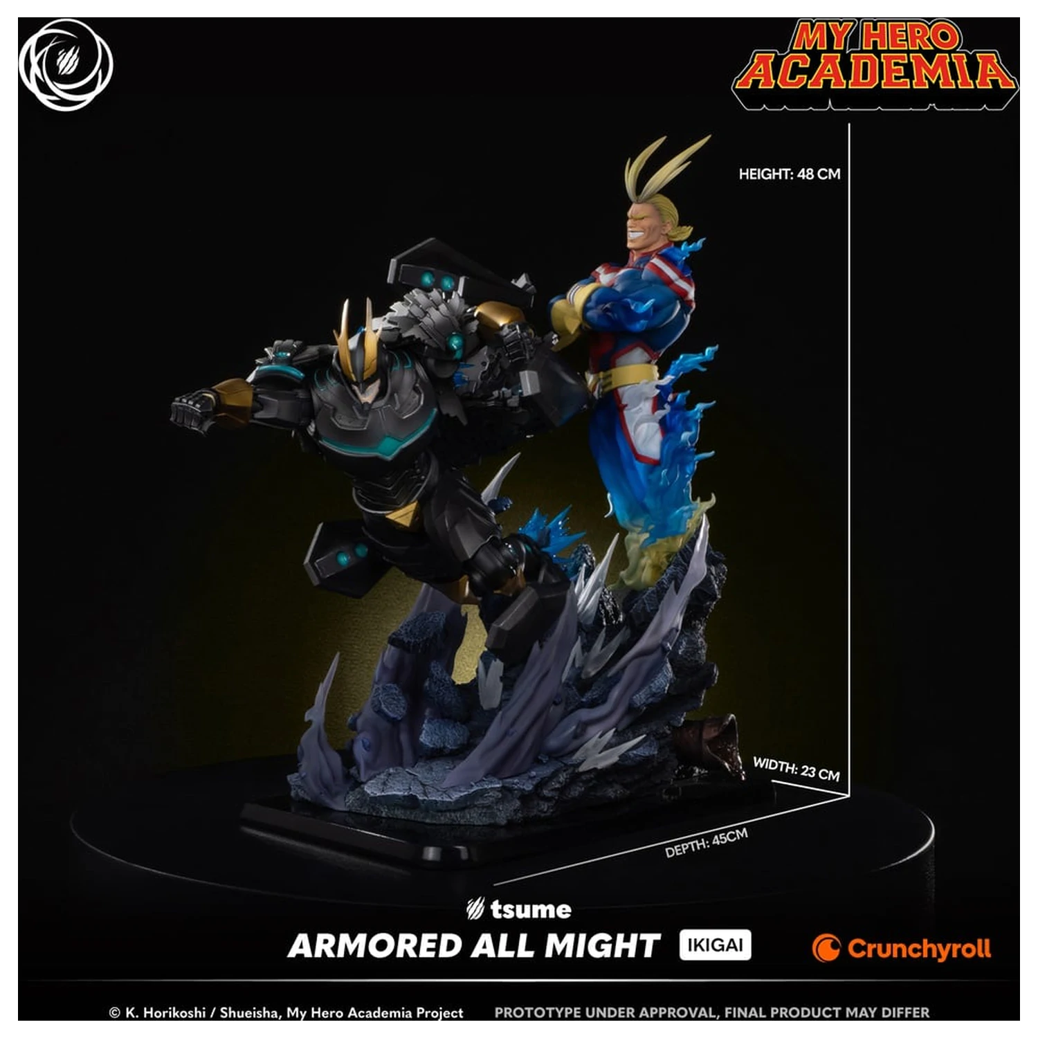 My Hero Academia Armored All Might Statue Ikigai 1/6 von Tsume 48 cm Produktfoto