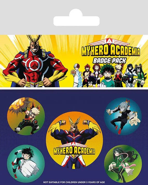 My Hero Academia Ansteck-Buttons 5er-Pack Characters termékfotó