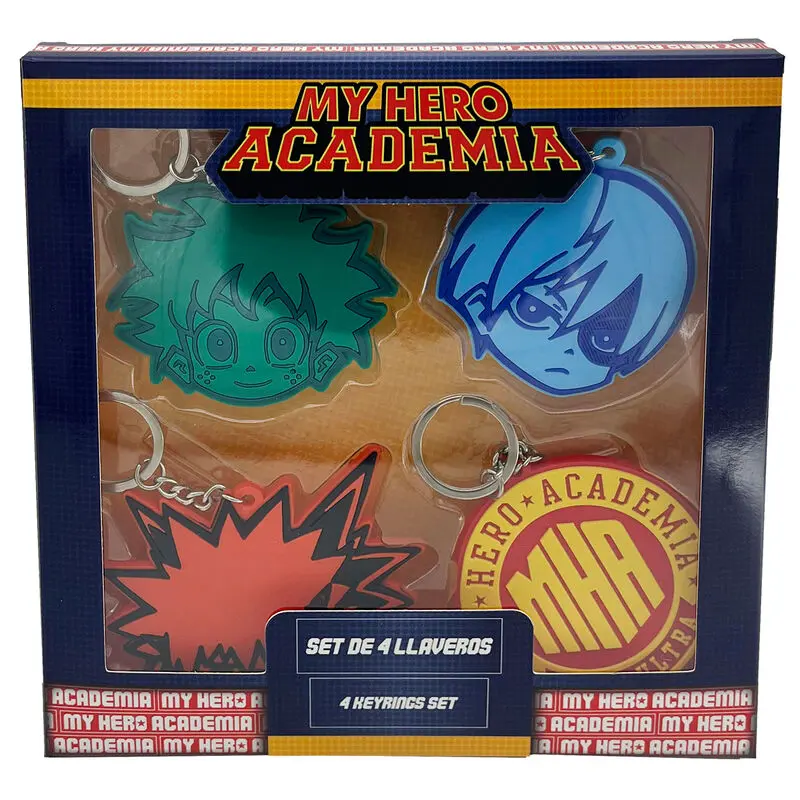 My Hero Academia 4er set Schlüsselanhänger termékfotó