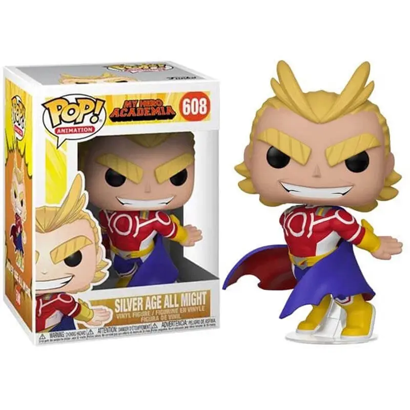 My Hero Academia POP! Animation Vinyl Figur All Might (Silver Age) 9 cm Produktfoto