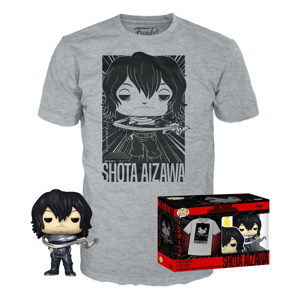 My Hero Academia Funko POP Figur &amp; T-Shirt Set Shota Aizawa Produktfoto