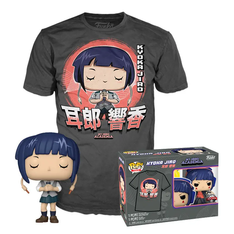 My Hero Academia Kyoka Jiro Funko POP Figur & T-Shirt Set Exkluzív termékfotó