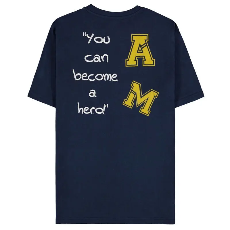 My Hero Academia Navy All Might Quote T-shirt Produktfoto