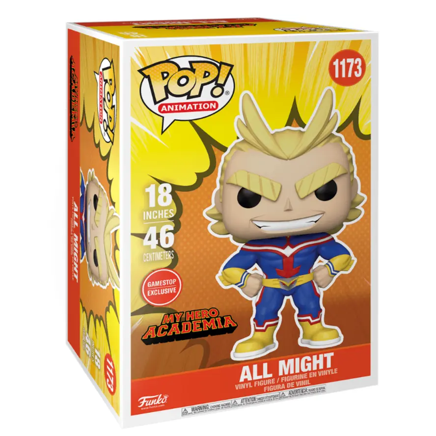 My Hero Academia Super Sized POP! Animation Vinyl Figur All Might 46 cm termékfotó