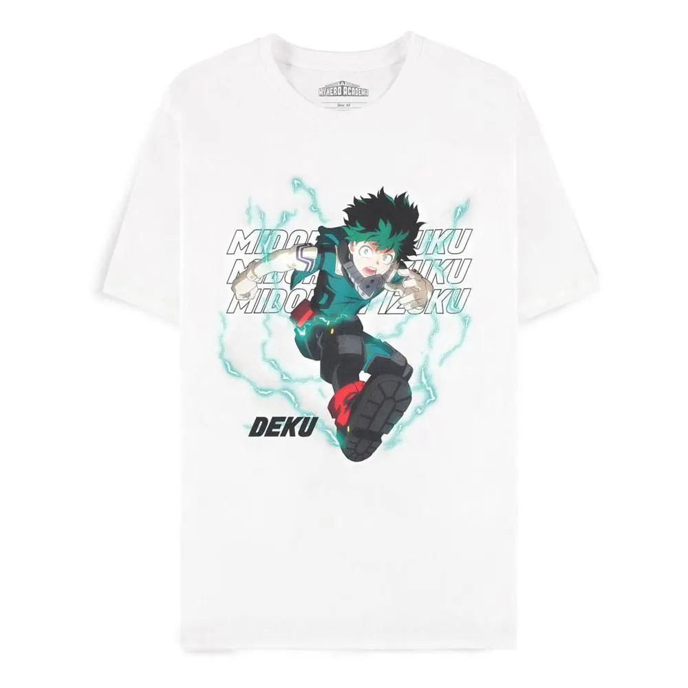 My Hero Academia White Deku T-shirt Produktfoto