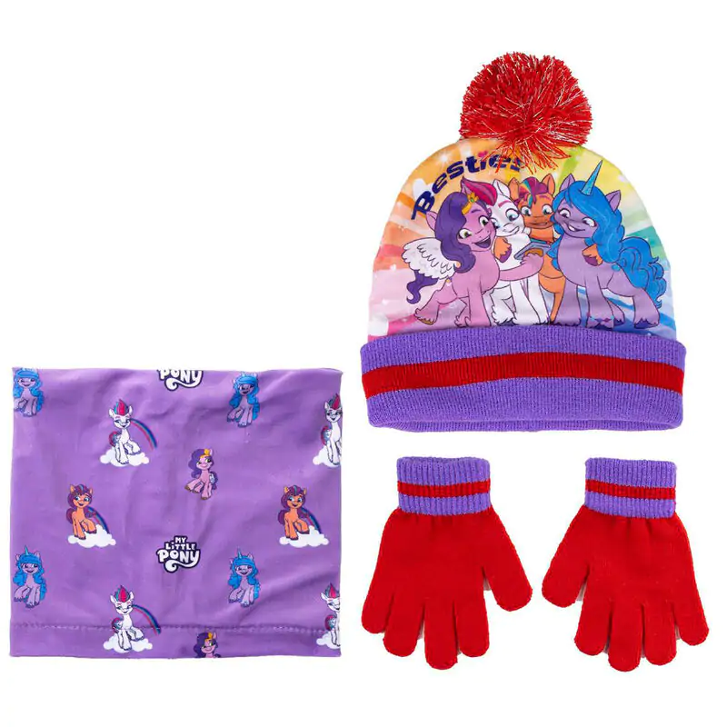 My Little Pony Kinder Schlauchschal, Mütze und Handschuh Set termékfotó