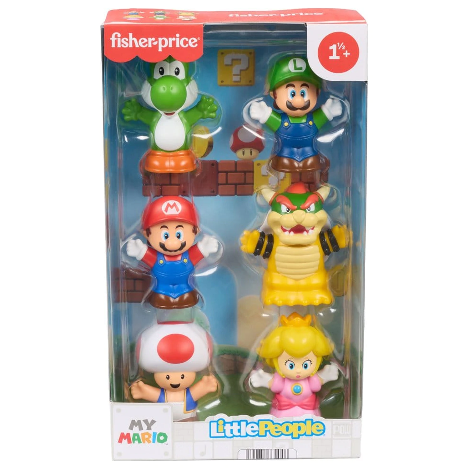 My Mario Little People Sammler Mini Figur 6er-Pack 7 cm Produktfoto