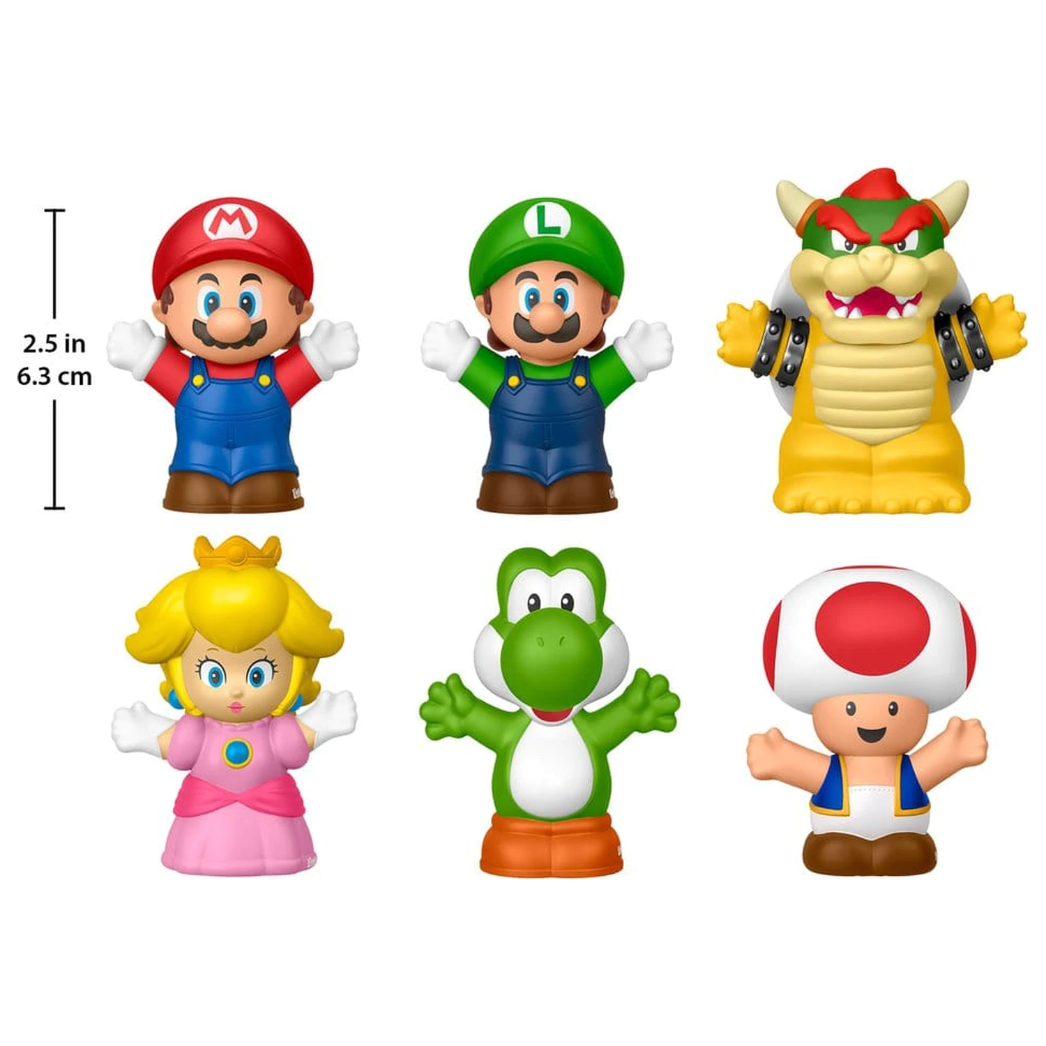 My Mario Little People Sammler Mini Figur 6er-Pack 7 cm Produktfoto
