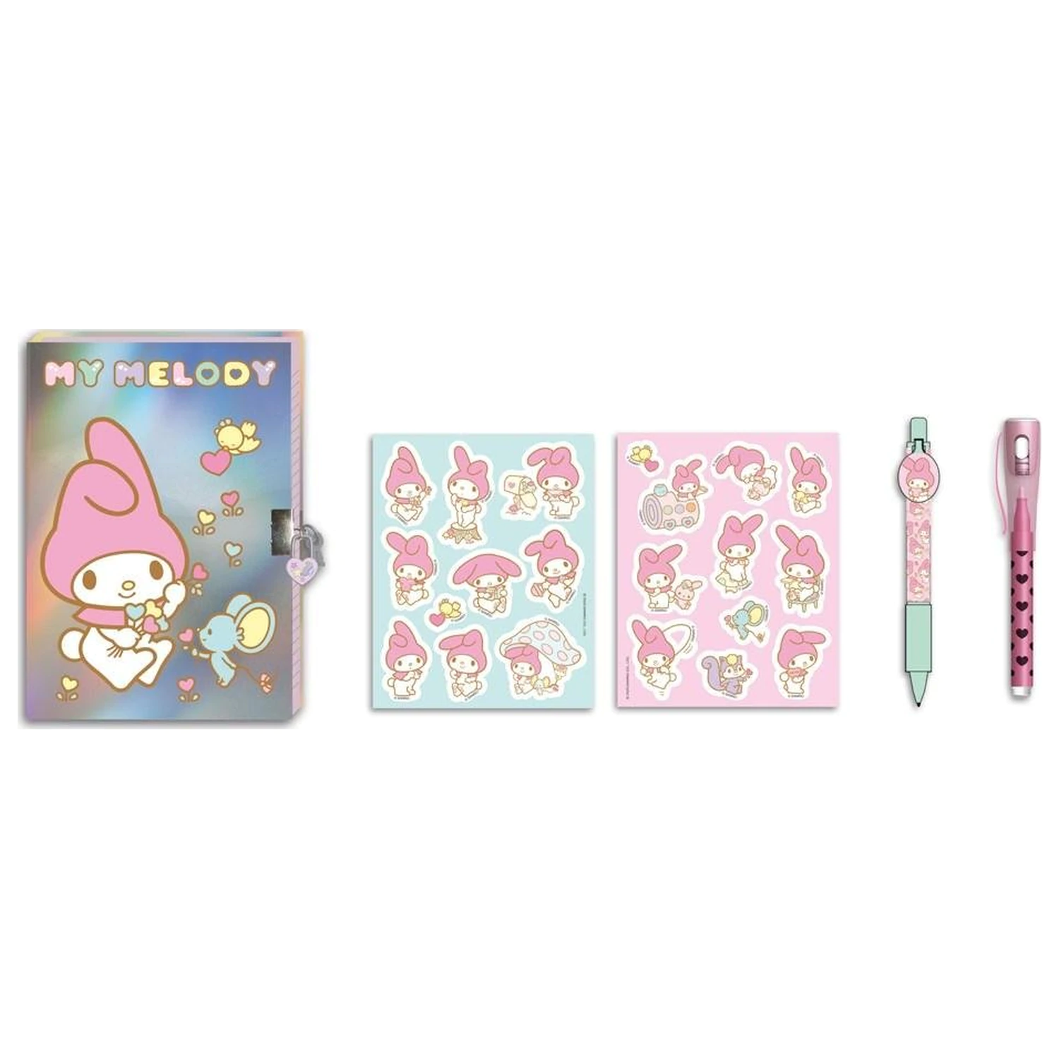 My Melody Geschenkbox Tagebuch mit Schloss + Zubehör Produktfoto