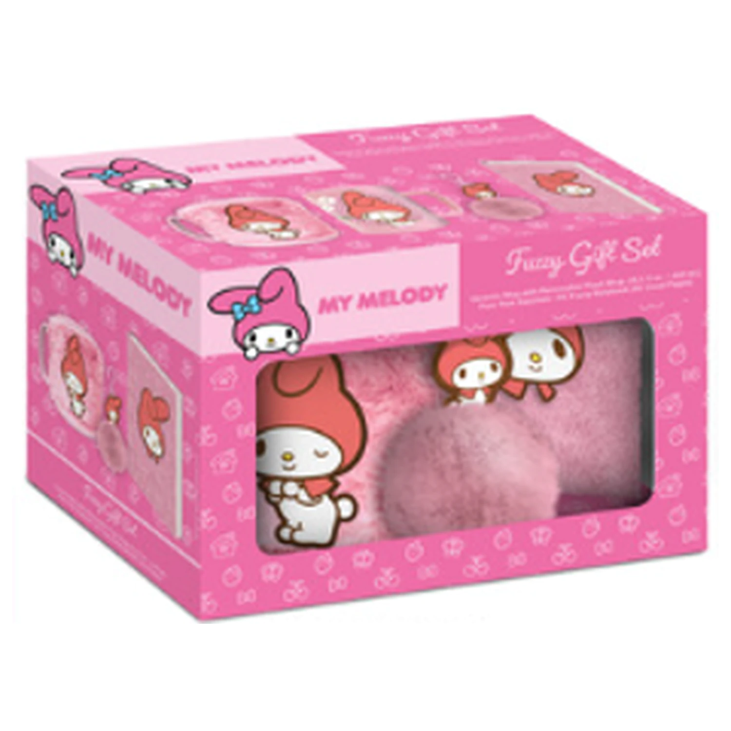 My Melody Fuzzy Geschenkset Notizbuch + Tasse + Schlüsselanhänger Produktfoto