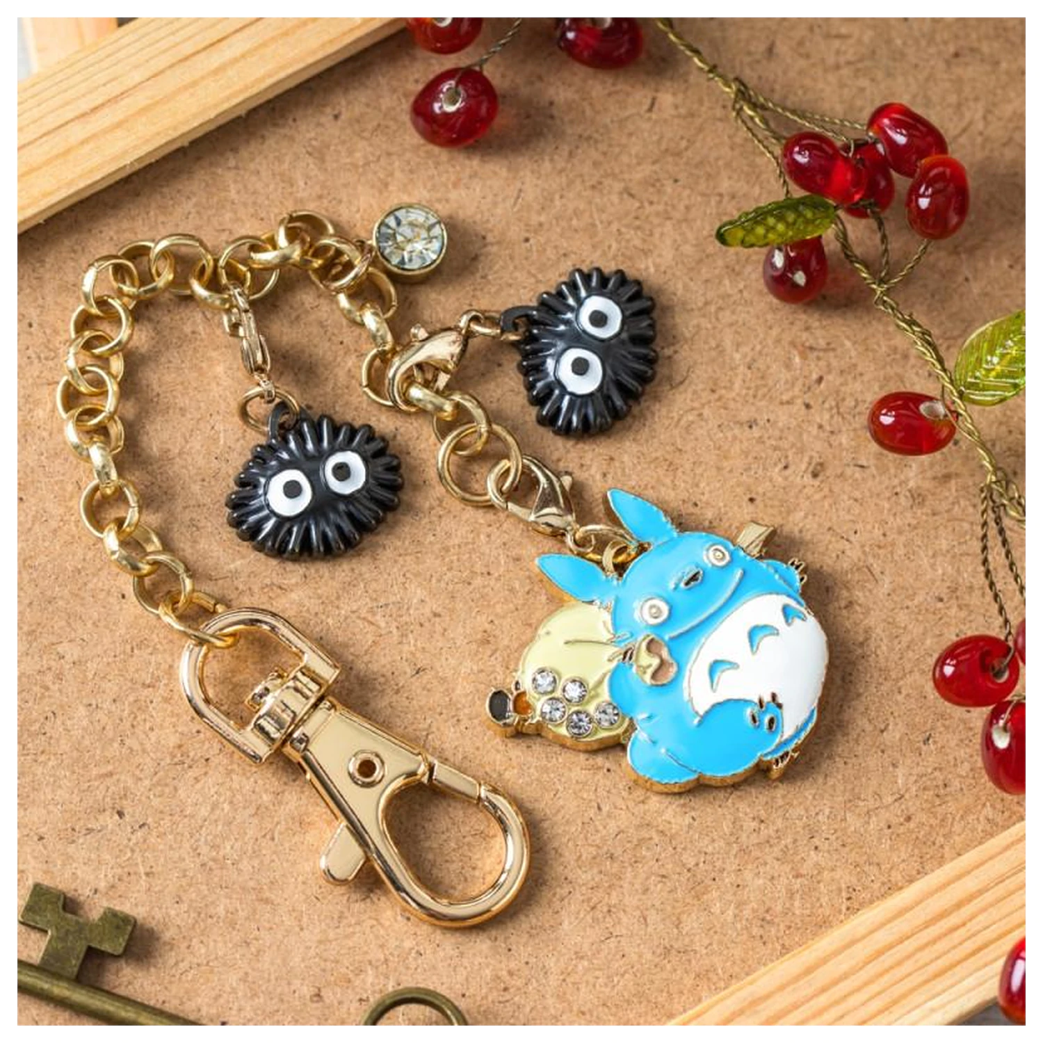 My Neighbor Totoro Blue Totoro Chainette Charms Produktfoto