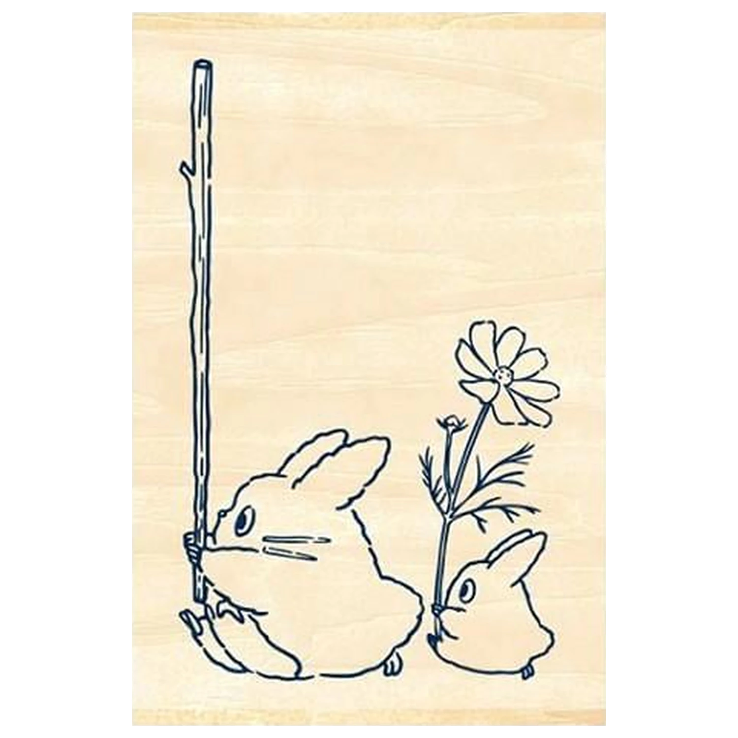 My Neighbor Totoro Blue & White Totoro Holzstempel Produktfoto