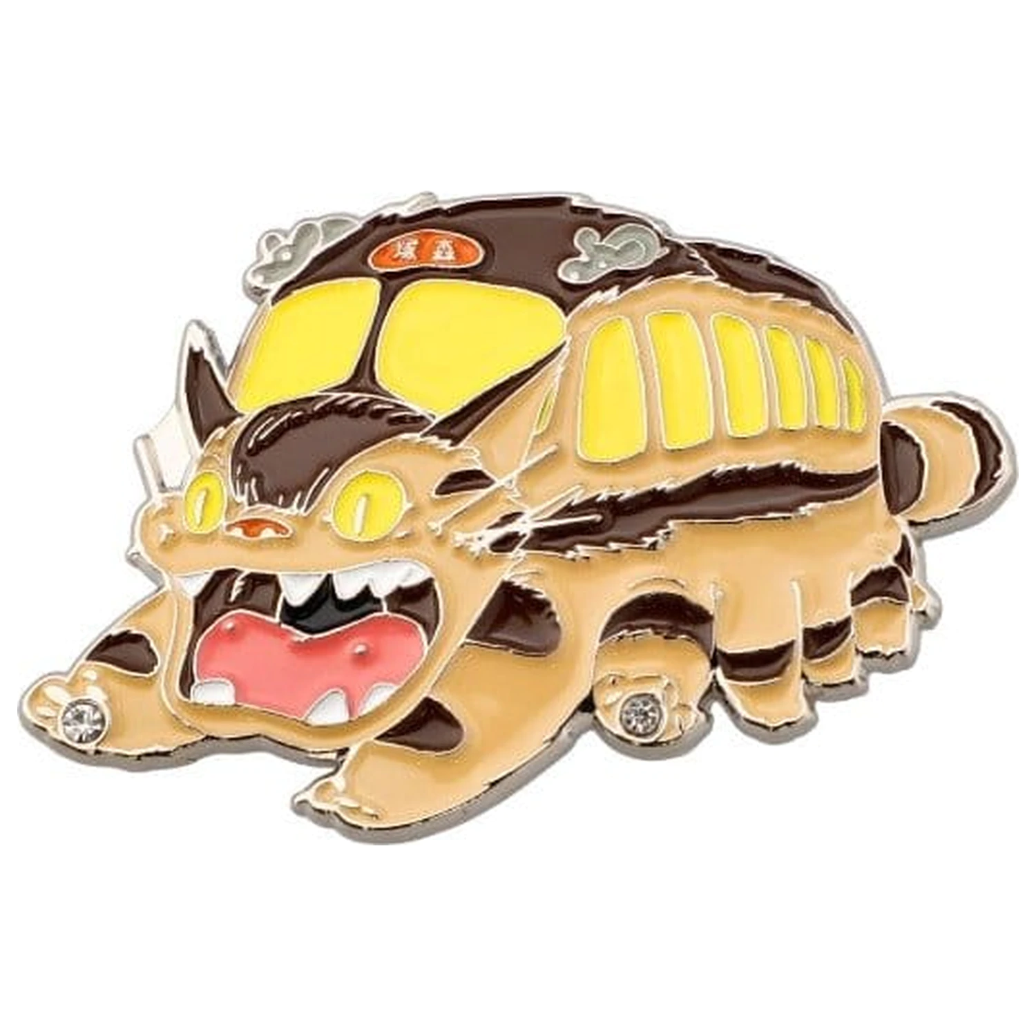 My Neighbor Totoro Metallbrosche Catbus Produktfoto