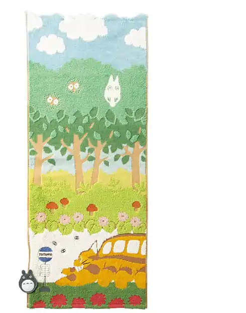 Mein Nachbar Totoro Handtuch Catbus on it's way 34 x 80 cm Produktfoto