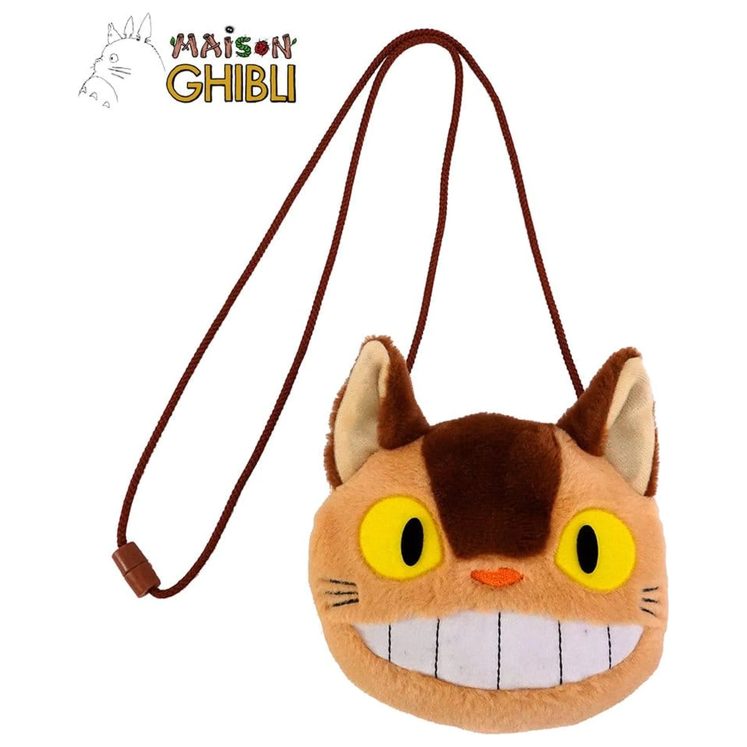 My Neighbor Totoro Plüsch Beutel mit Schnüren Catbus 15 x 14 cm Produktfoto