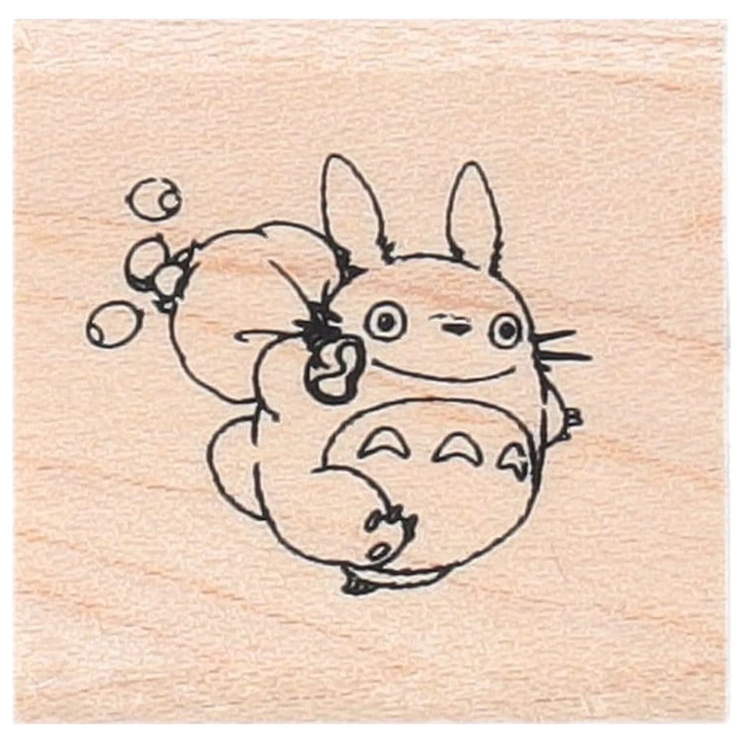 My Neighbor Totoro Stempel mit Tasche Middle Totoro & Acorns Produktfoto