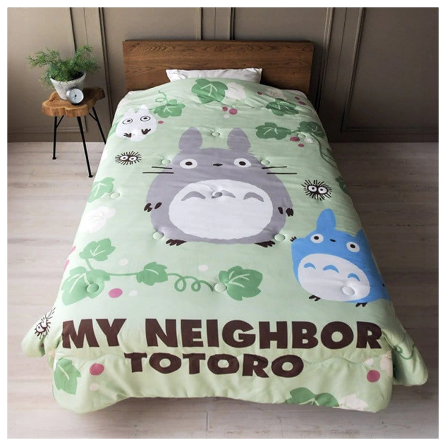 My Neighbor Totoro Natsu Bettdecke Totoro Green Leaf Produktfoto