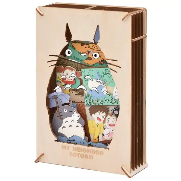 Mein Nachbar Totoro Paper Model Kit Paper Theater Wood Style Silhouette Big Totoro termékfotó