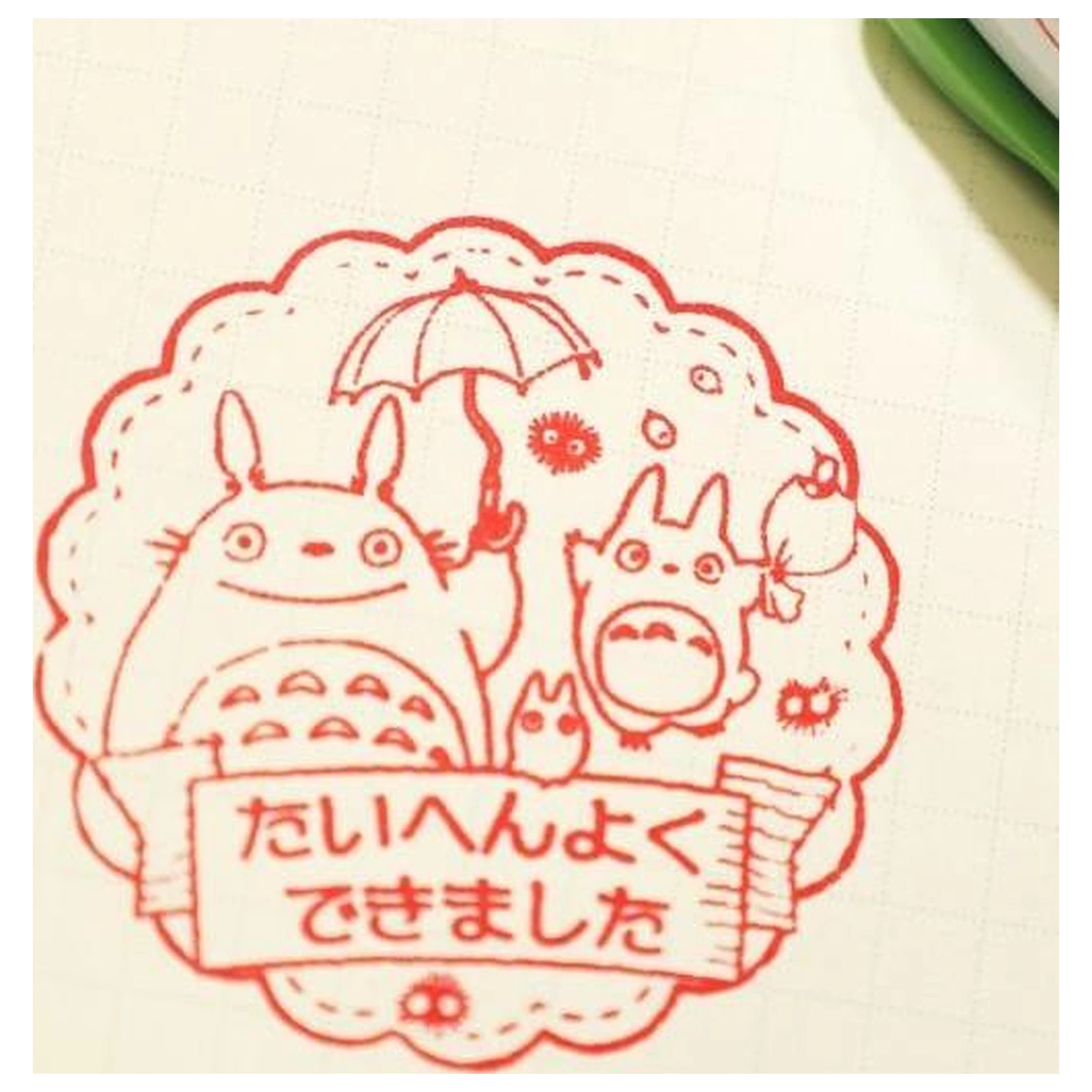 My Neighbor Totoro Totoro Runde Stempel 4.6cm Produktfoto