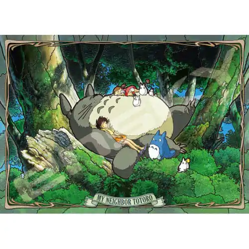 Mein Nachbar Totoro Puzzle Stained Glass Napping with Totoro (500 Teile) termékfotó