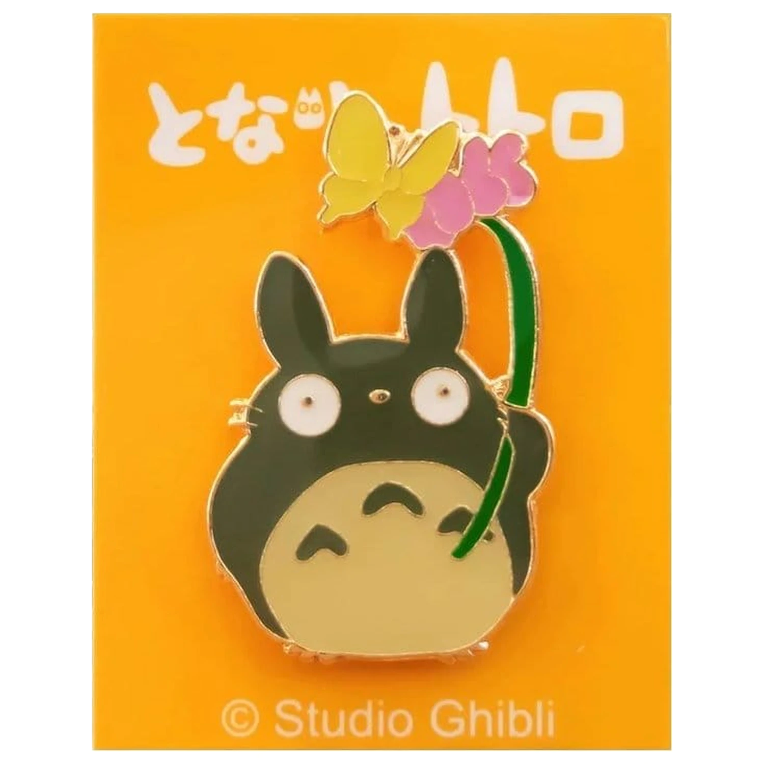 My Neighbor Totoro Pin Totoro mit Blume Produktfoto