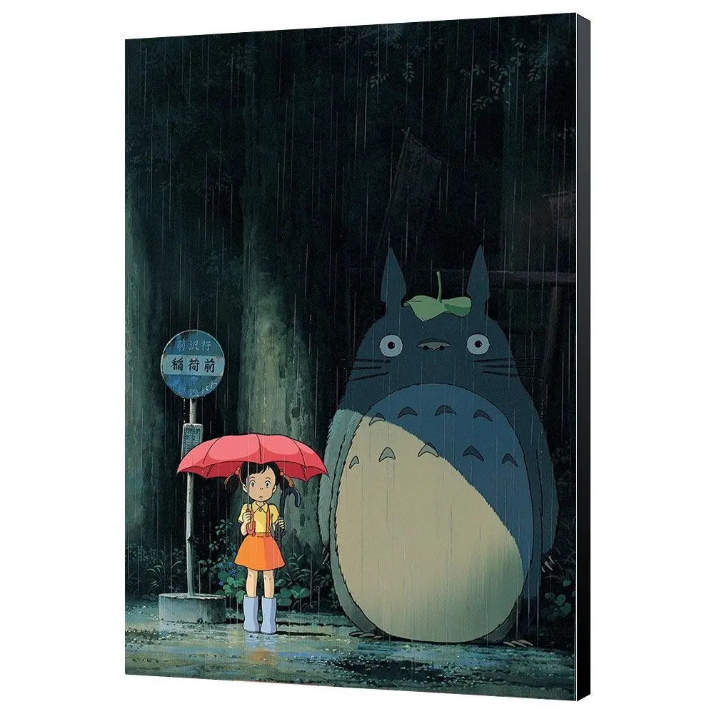 Mein Nachbar Totoro Holzdruck Totoro 35 x 50 cm Produktfoto