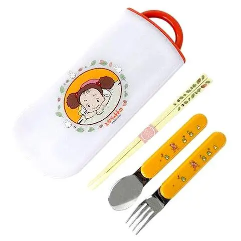 My Neighbour Totoro Mei Essstäbchen + Löffel + Gabel Set Produktfoto