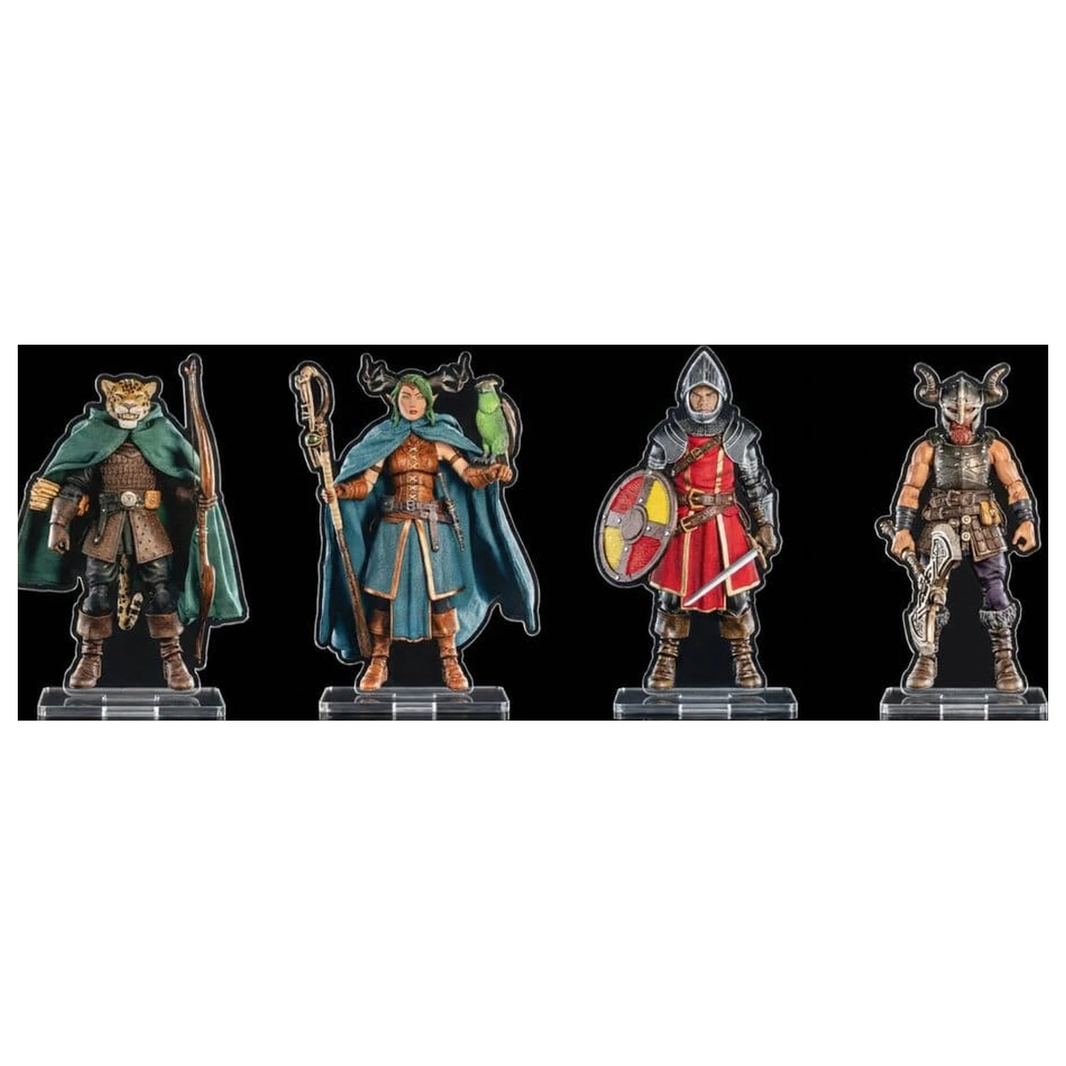 Mythic Legions Acryl Aufsteller 4er-Pack Heroic Set B 3 cm Produktfoto