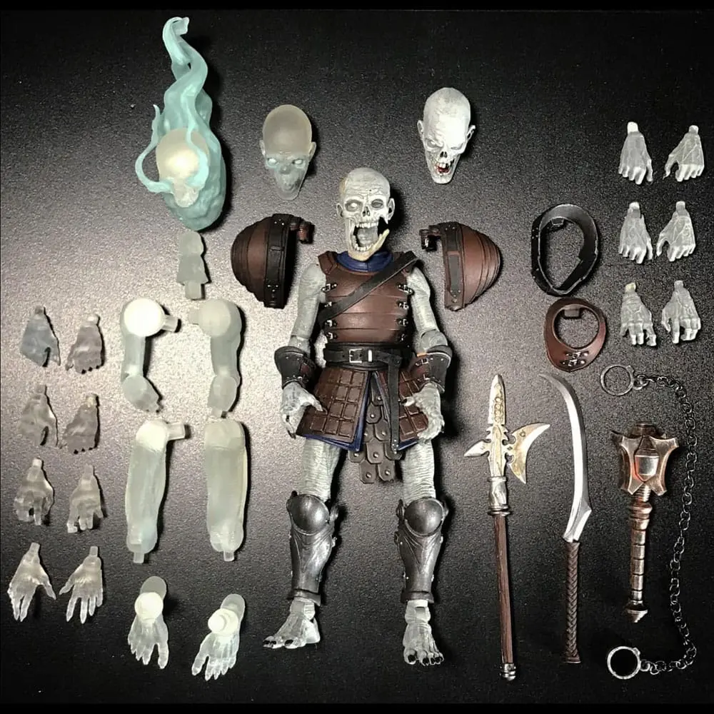 Mythic Legions: Necronominus Actionfigur Undead Builder Pack (Deluxe) 15 cm Produktfoto