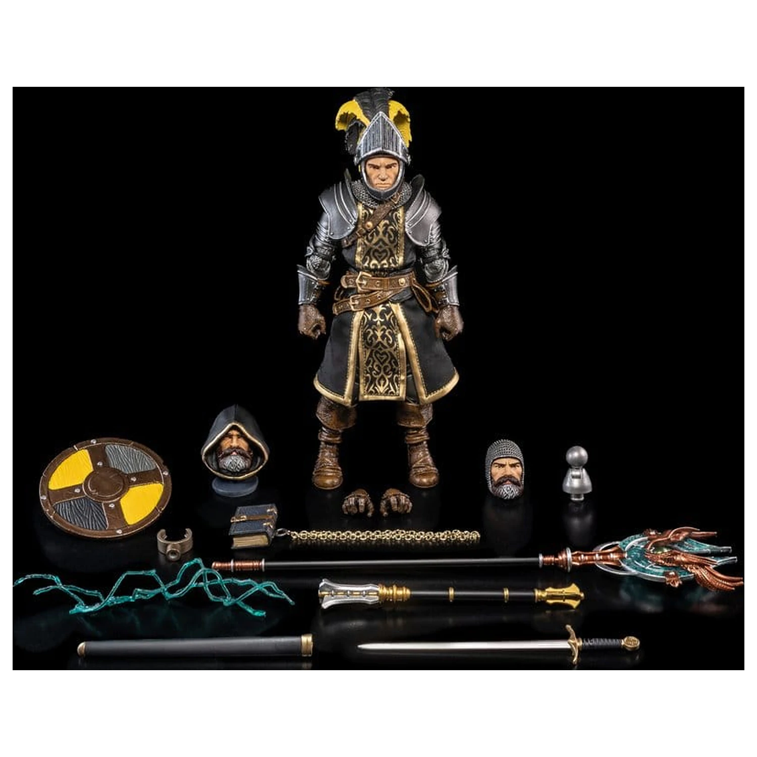 Mythic Legions Actionfigur Paladin/Cleric Heroic Deluxe 18 cm Produktfoto