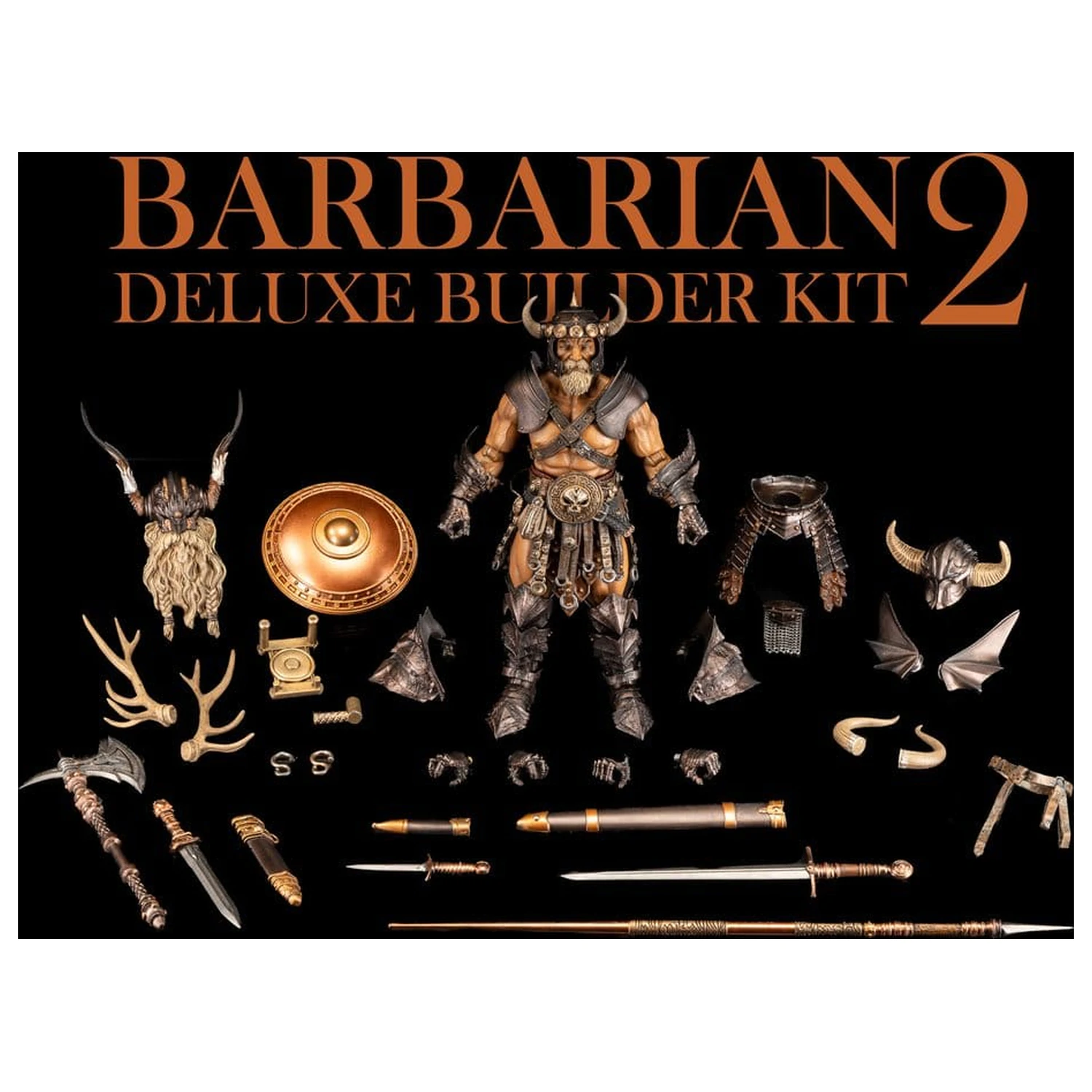 Mythic Legions: Reinforcement 3 Actionfigur Zubehör Barbaren Builder Kit 2 Deluxe Produktfoto