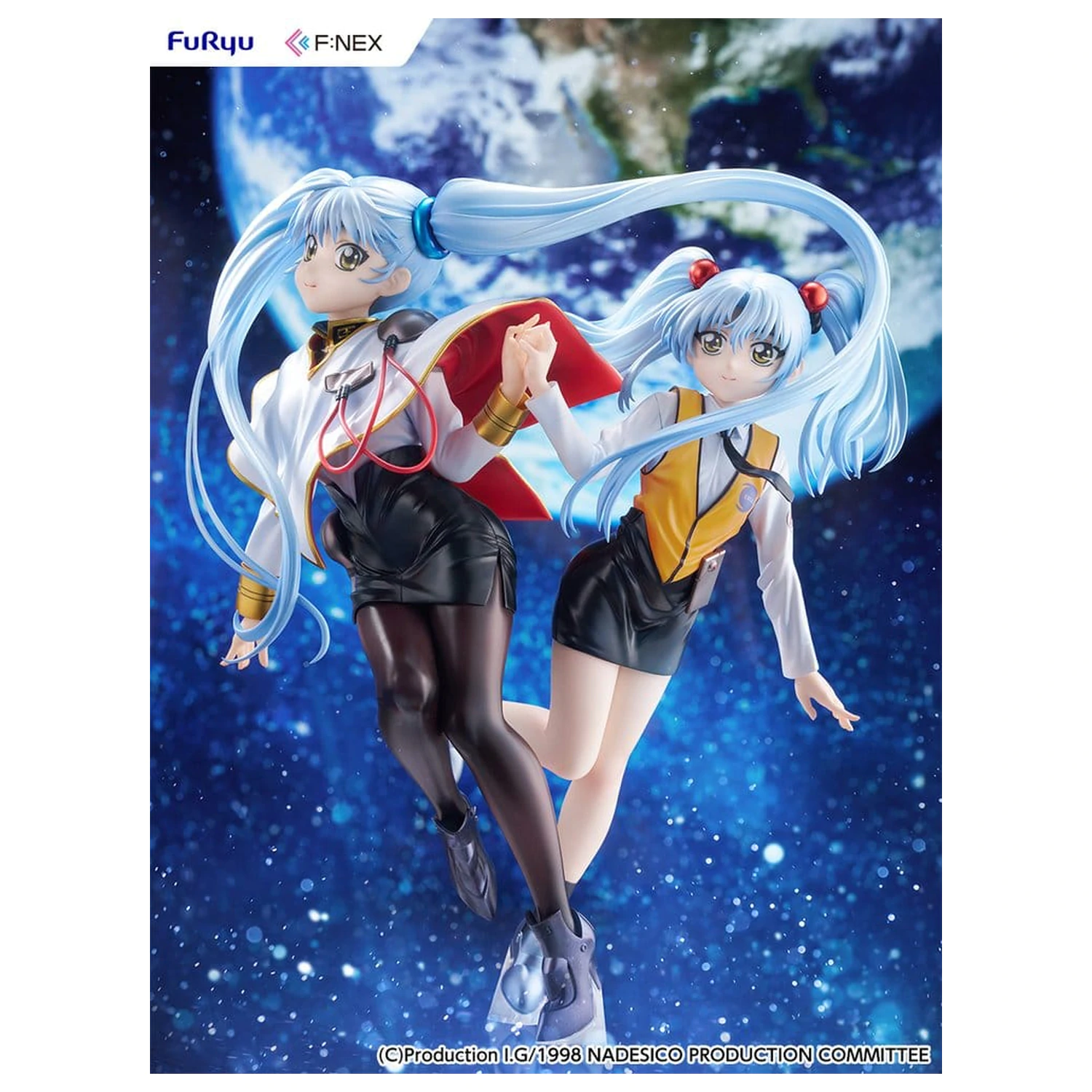 Nadesico the movie The prince of darkness PVC Figur 1/7 Ruri Hoshino double ruriruri Ver. 22 cm Produktfoto
