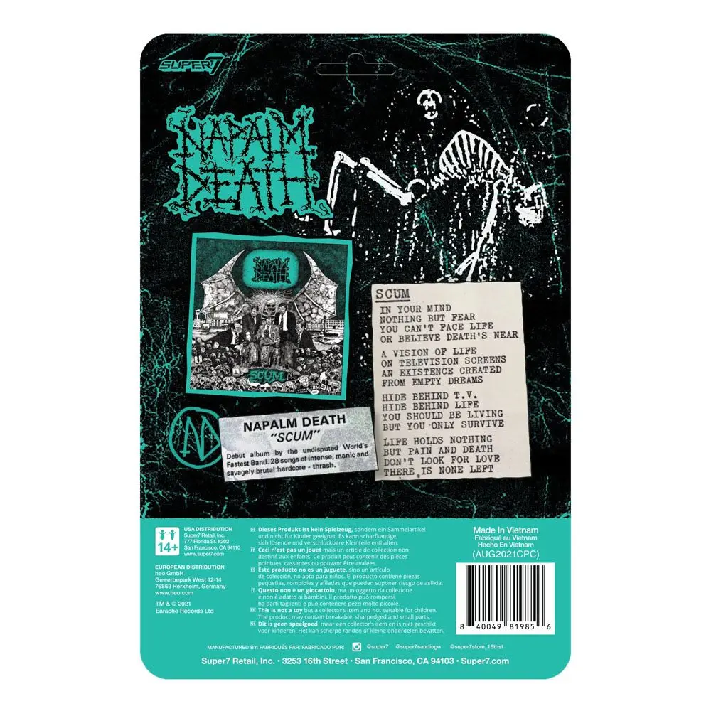 Napalm Death ReAction Actionfigur Scum Demon (Aquamarine) 10 cm Produktfoto