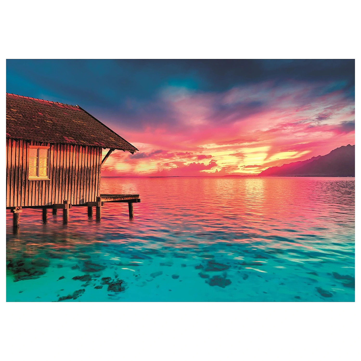 Sunset Paradise 500 Teile Peace Puzzle Clementoni Produktfoto