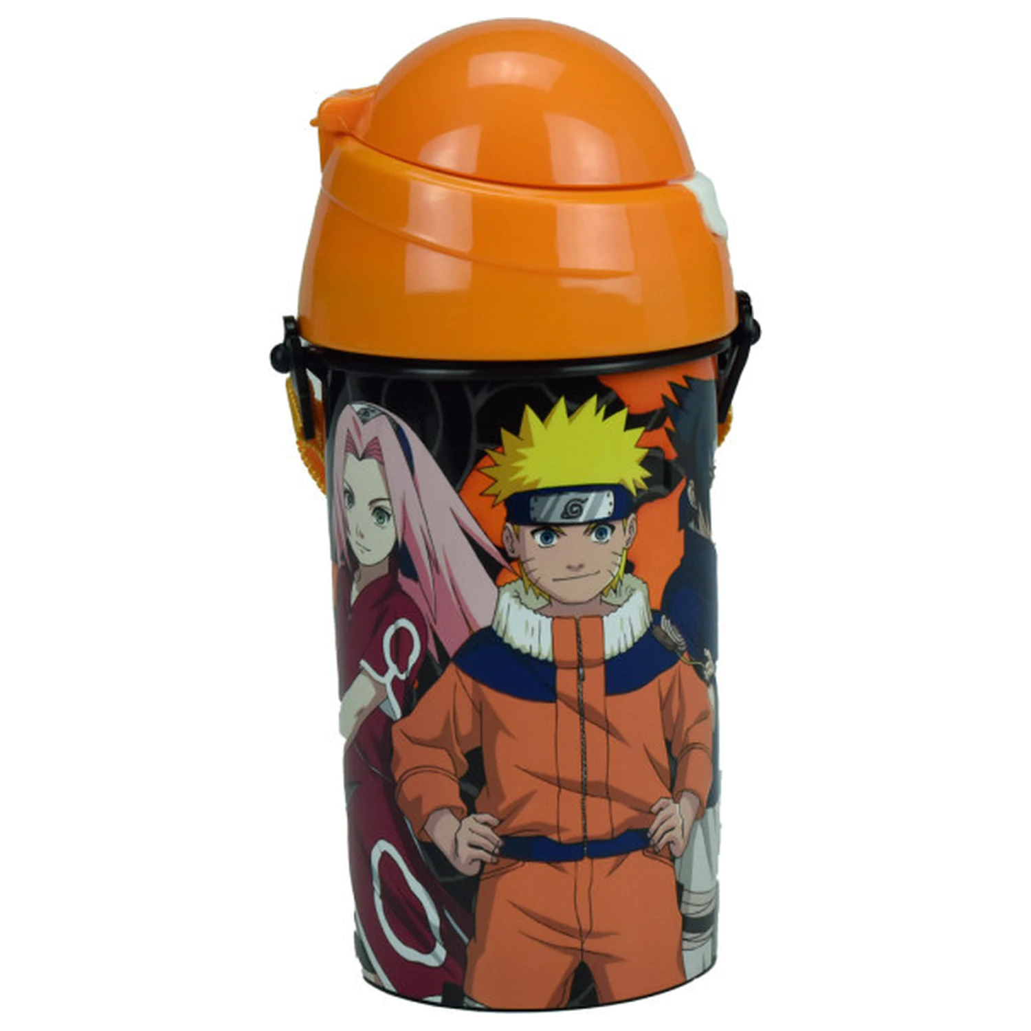 Naruto Fire Plastikstrohhalm Trinkflasche mit Henkel 500 ml Produktfoto