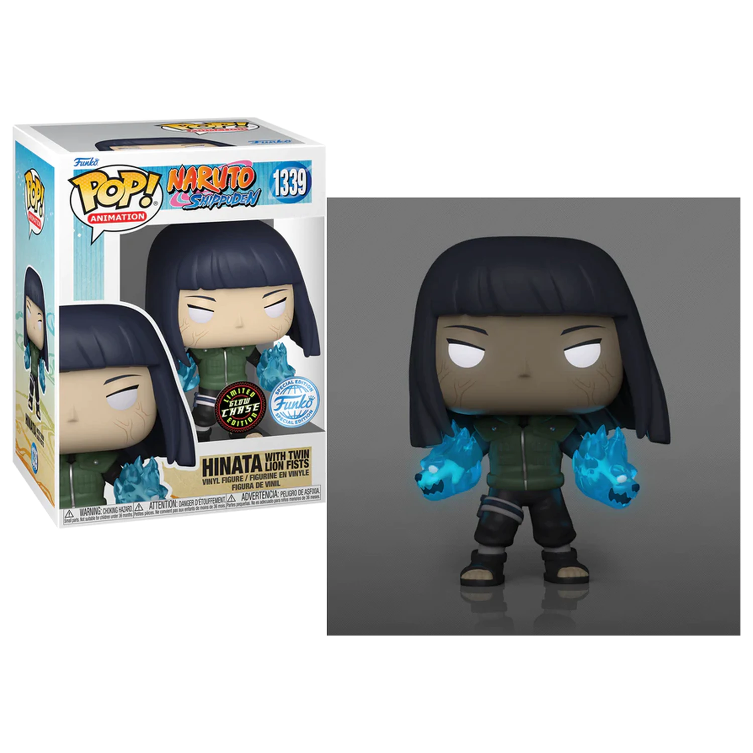 Naruto Funko POP Animation Nr. 1339 Hinata with Chase (GW) Produktfoto